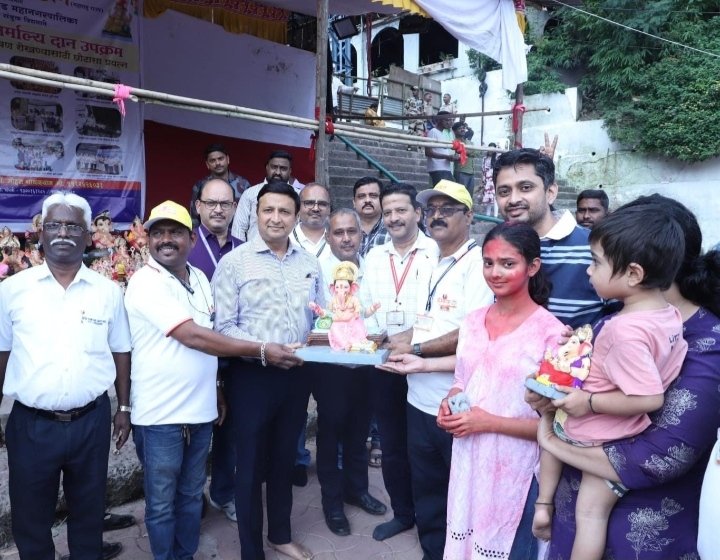 गणपतीदानाला भाविकांचा भरभरून प्रतिसाद; ९१२८ गणेशमूर्तींचे दान, २३ टन निर्माल्य संकलित!